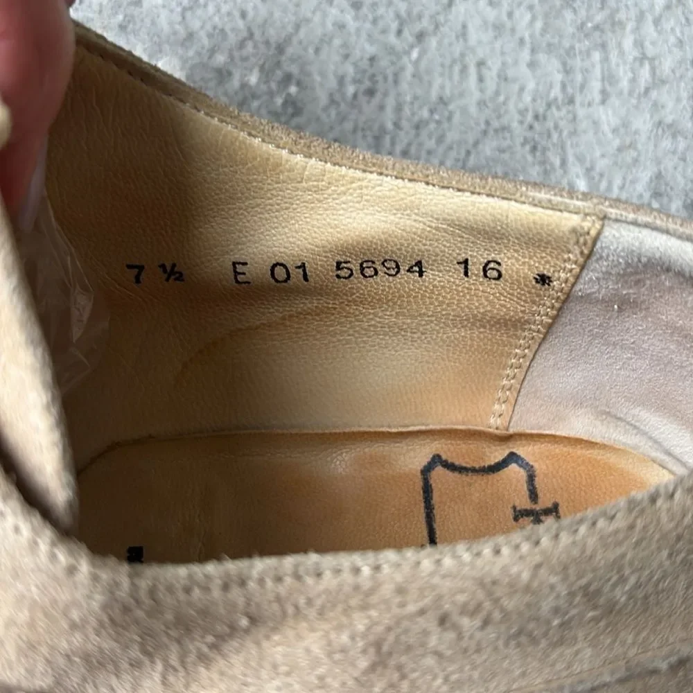 Joseph Fenestrier suede lace up oxfords